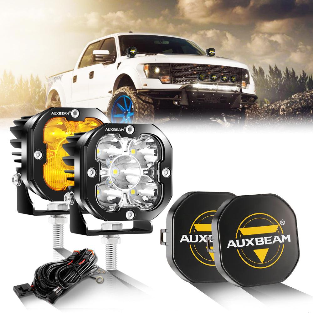 3 Inch 80W 9600LM LED Pods Lights White&Amber for FORD - Auxbeam  – éclairage LED auto