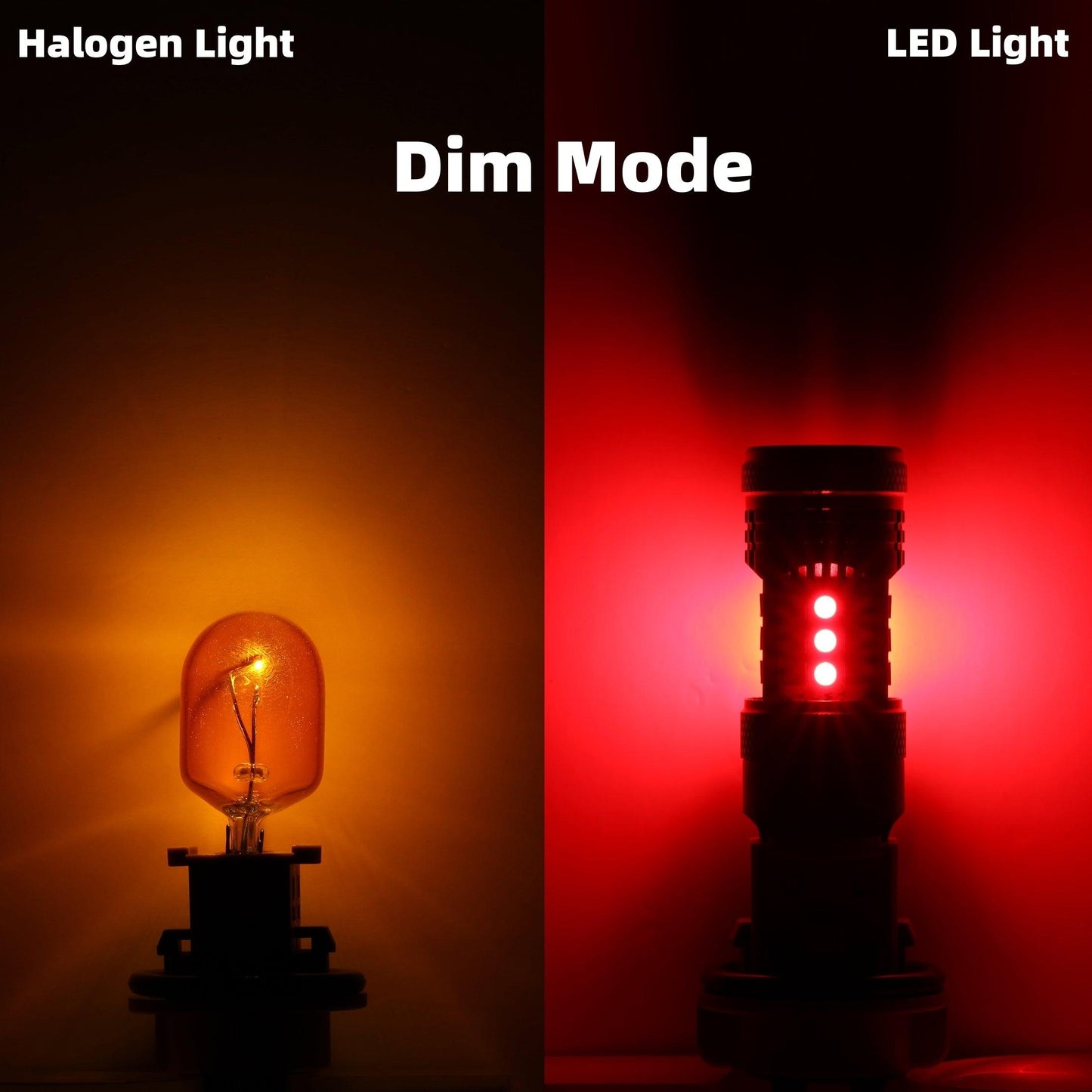 T20 7443 7440 LED Brake/Tail Light Bulbs 56W 600% High Brightness CAN-Bus Error Free Red B21 Series | 2 bulbs