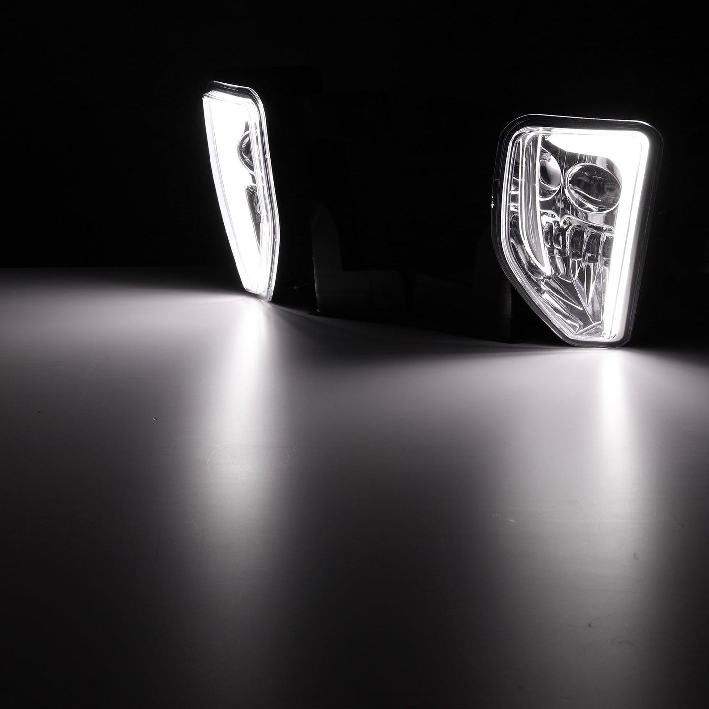 (2pcs/set) 45W DOT Approved LED Fog Lights with DRL for 2016-2018 Chevy Silverado 1500 (Chrome) 