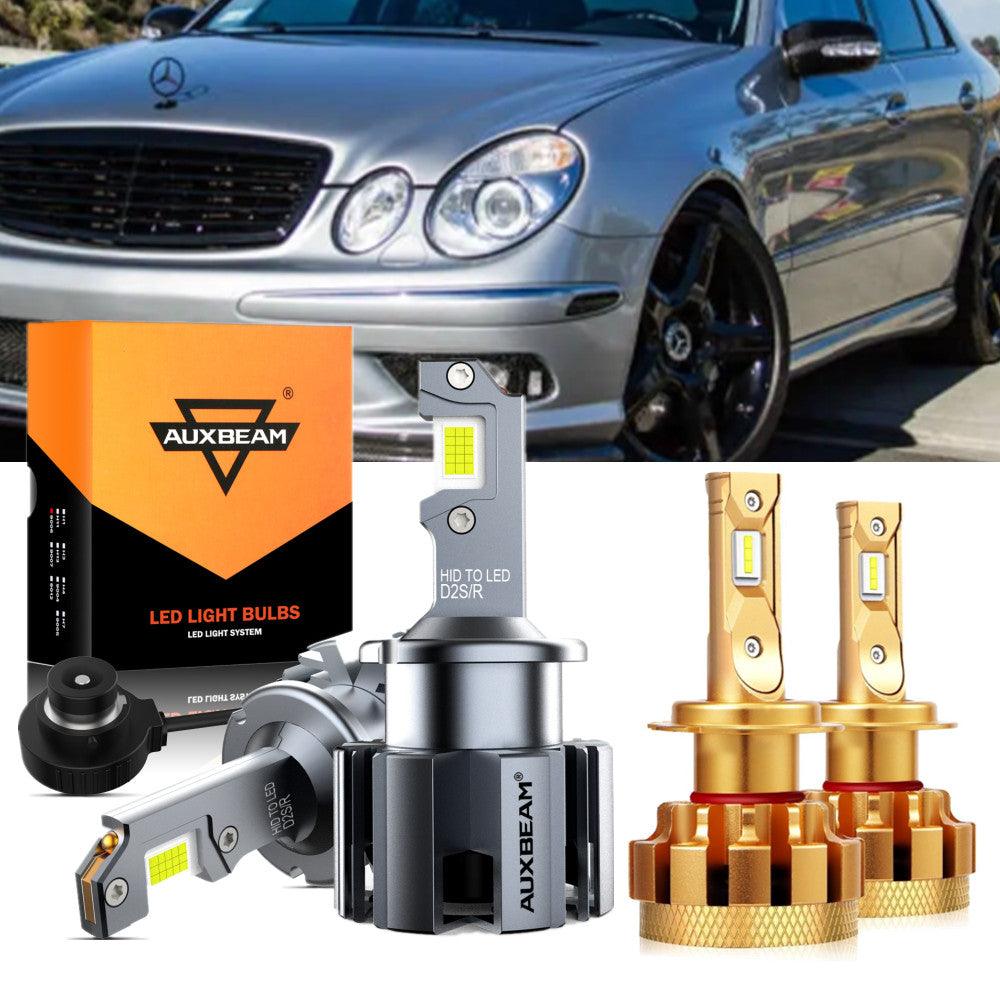 For 2001-2006 Mercedes-Benz CL55 AMG with HID headlamps LED Light Bulbs High Low Beam Bundle - Auxbeam  – éclairage LED auto