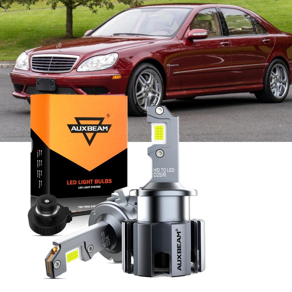 For 2001-2006 Mercedes-Benz S55 AMG with HID headlamps LED Light Bulbs High Low Beam Bundle - Auxbeam  – éclairage LED auto