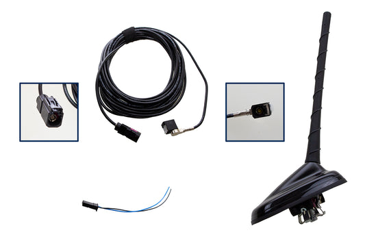 Retrofit kit DAB, DAB+ roof antenna for VW, Seat, Skoda MQB