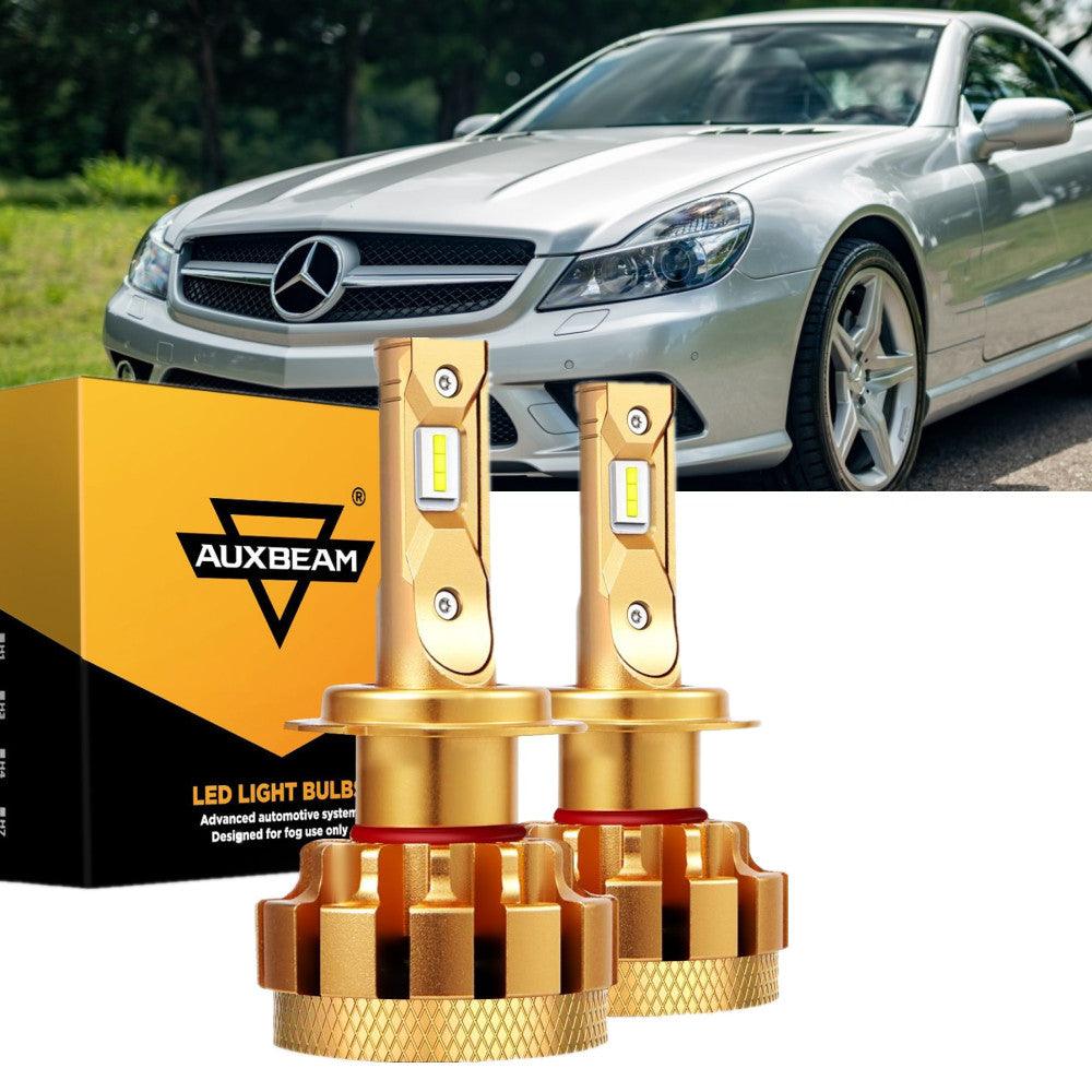 For 2007-2008 Mercedes-Benz SL550 with HID headlamps LED Light Bulbs High Low Beam Bundle - Auxbeam  – éclairage LED auto