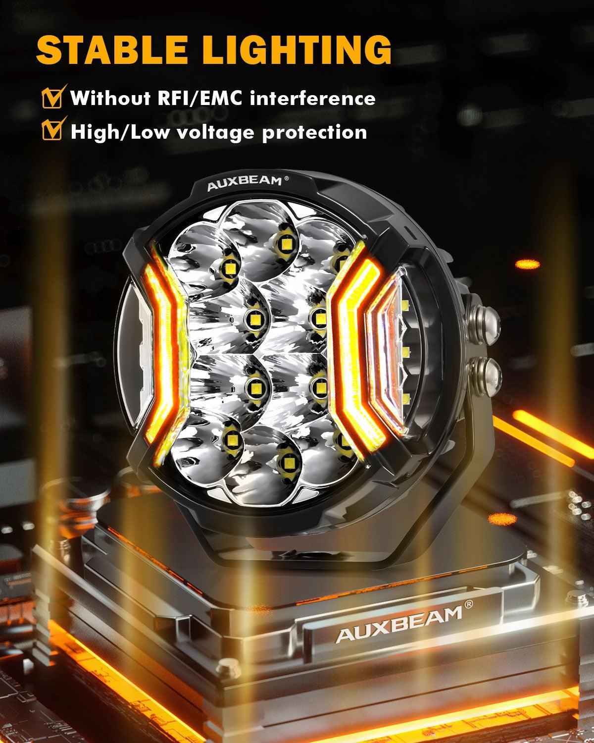 V-ULTRA Series 6/8 Pcs 5 Inch 172W LED Side Shooter Amber DRL with Power Harness - Auxbeam  – éclairage LED auto