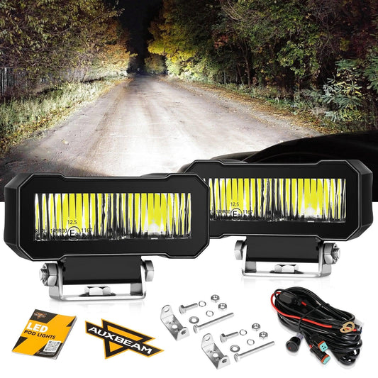 4.6 Inch 60W 7200LM LED Pods Off Road Driving Light - Auxbeam  – éclairage LED auto