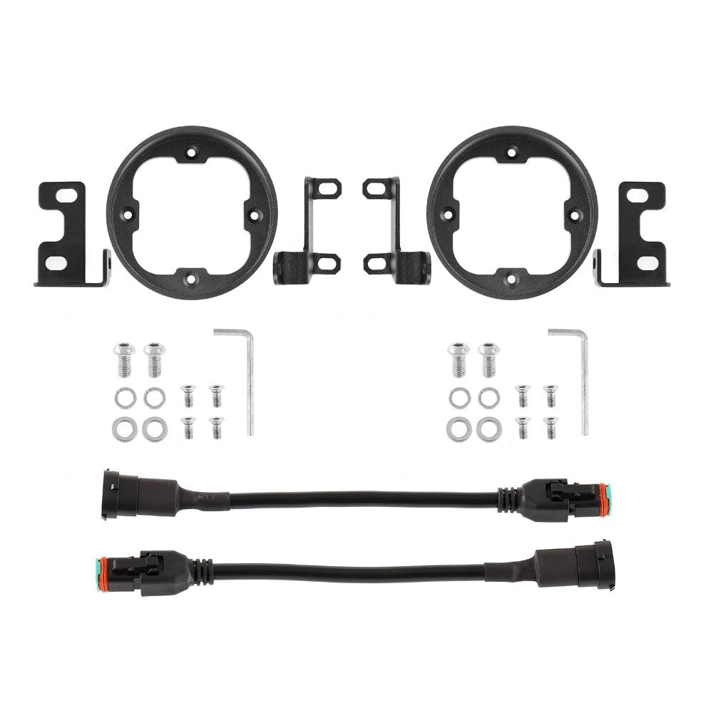 3" LED Pods Mounting Brackets Flush Mount Brackets Compatible with Toyota Tacoma Tundra 4Runner