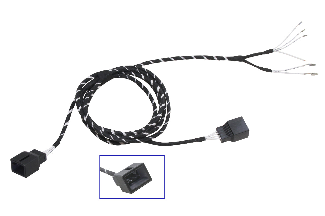 Cable set seat heater rear bench for VW, Seat, Skoda, MQB