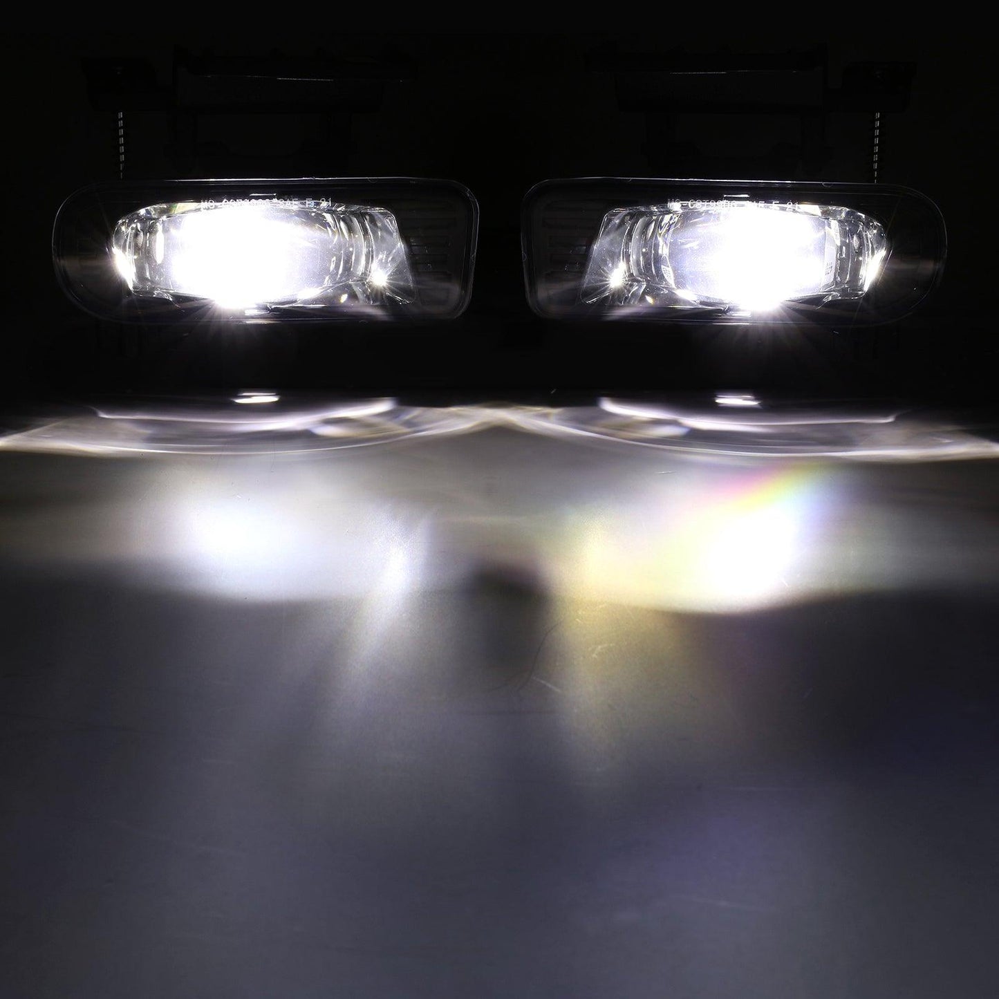 (قطعتان/مجموعة) مصابيح ضباب LED معتمدة بقوة 60 واط لسيارة شيفروليه سيلفرادو 1500/2500 موديلات 1999 و2000 و2001 و2002