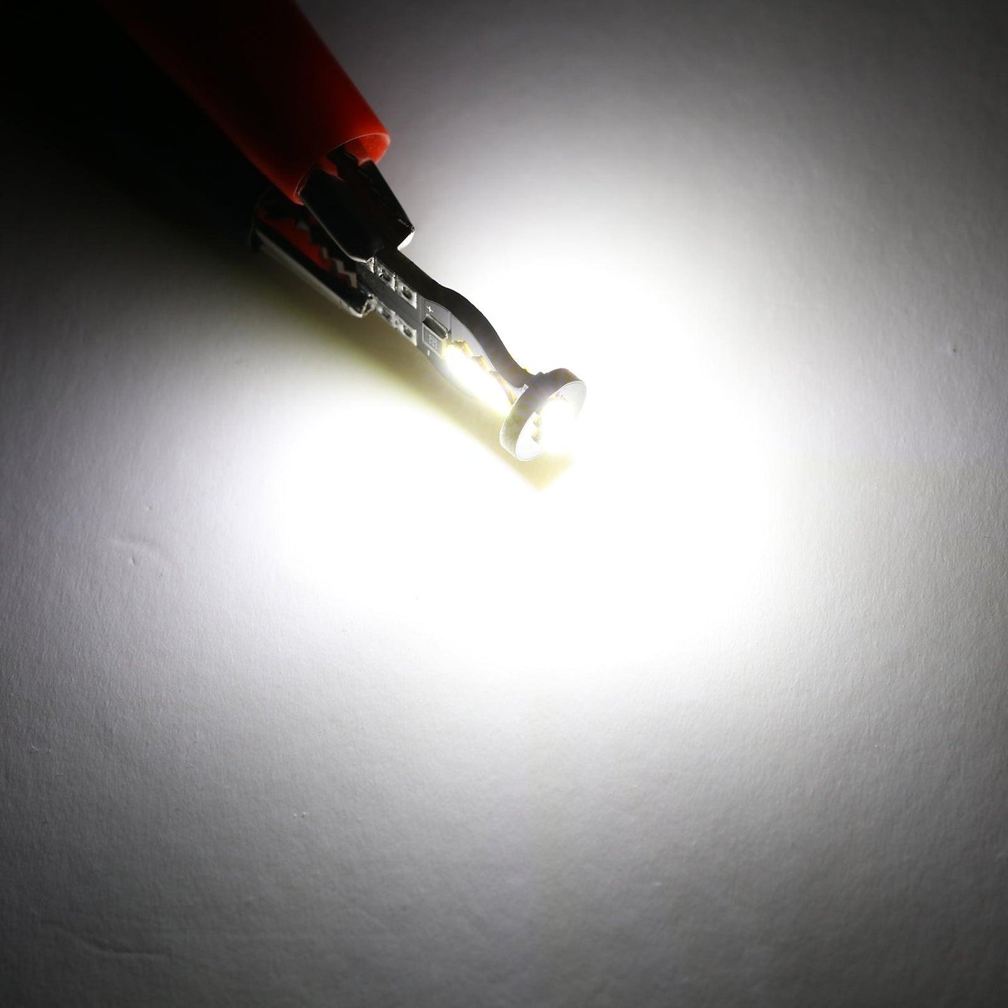 لمبات إضاءة داخلية LED T10 W5W 2825، 1.5 واط، أكثر سطوعًا بنسبة 300%، لون أبيض 6500 كلفن | 10 لمبات 