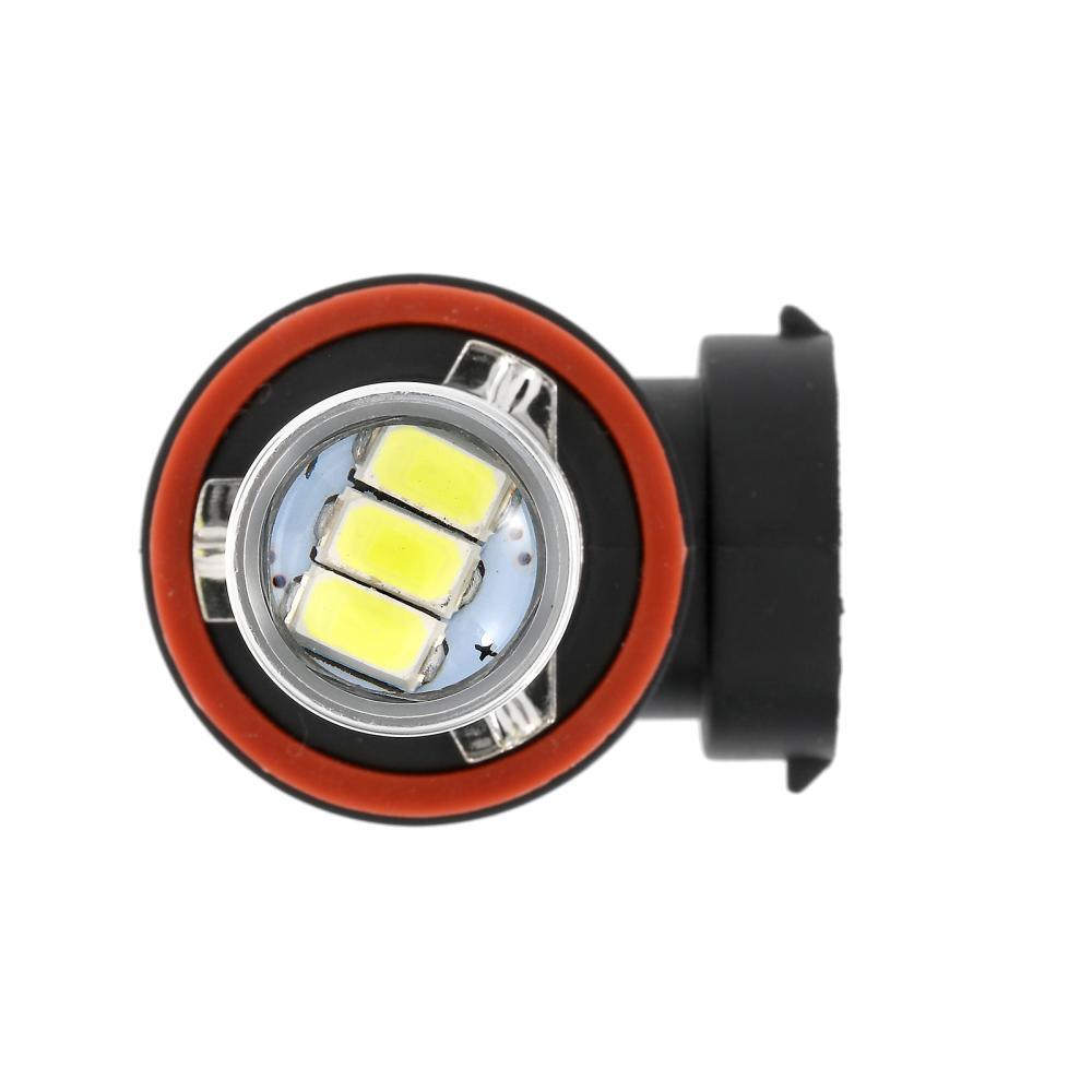 مصابيح ضباب LED H11 H9 H8 H16JP/DRL، 50 واط، 4000 لومن، 6500 كلفن، بيضاء، سلسلة 33LED | مصباحان