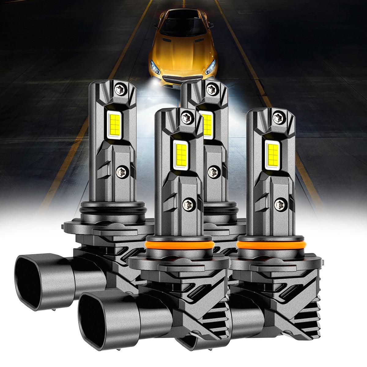 🆕Fanless & Wireless Q15 Series 18000LM 60W LED Headlight Bulbs/Fog Lights 6500K Cool White - Auxbeam  – éclairage LED auto