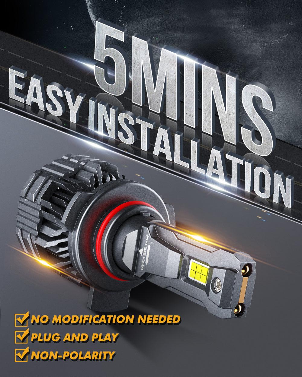 9012 LED Headlight Bulbs 110W 24000LM F22 Series High Brightness 6500K Cool White | 2 Bulbs - Auxbeam  – éclairage LED auto