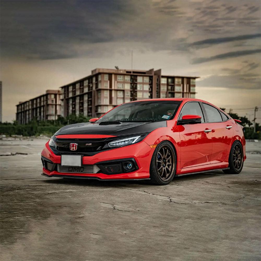 LED Headlight Assembly Reflection Bowl Chrome For 2016-2021 Honda Civic 10th Gen 