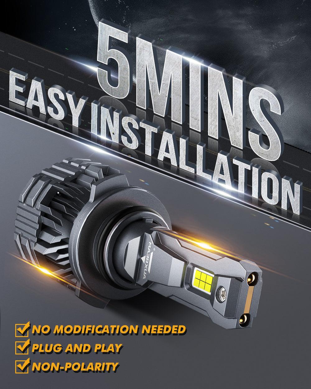 9006 LED Headlight Bulbs 110W 24000LM F22 Series High Brightness 6500K Cool White | 2 Bulbs - Auxbeam  – éclairage LED auto