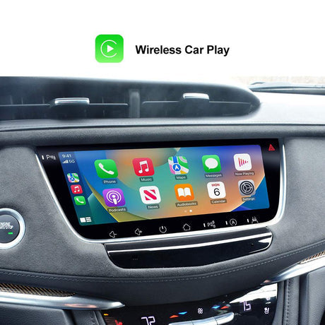 صندوق وسائط متعددة CarPlay/Android Auto مقاس 10.25 بوصة لأودي