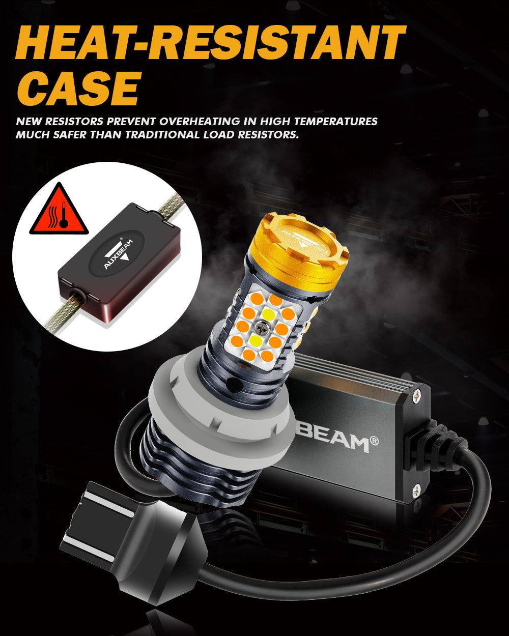 🆕T20 7443 7440 LED Front Turn Signal & DRL Light Bulbs 800% High Brightness CAN-Bus Error Free Dual Color Switchback White & Amber B31 Series | 2 Bulbs