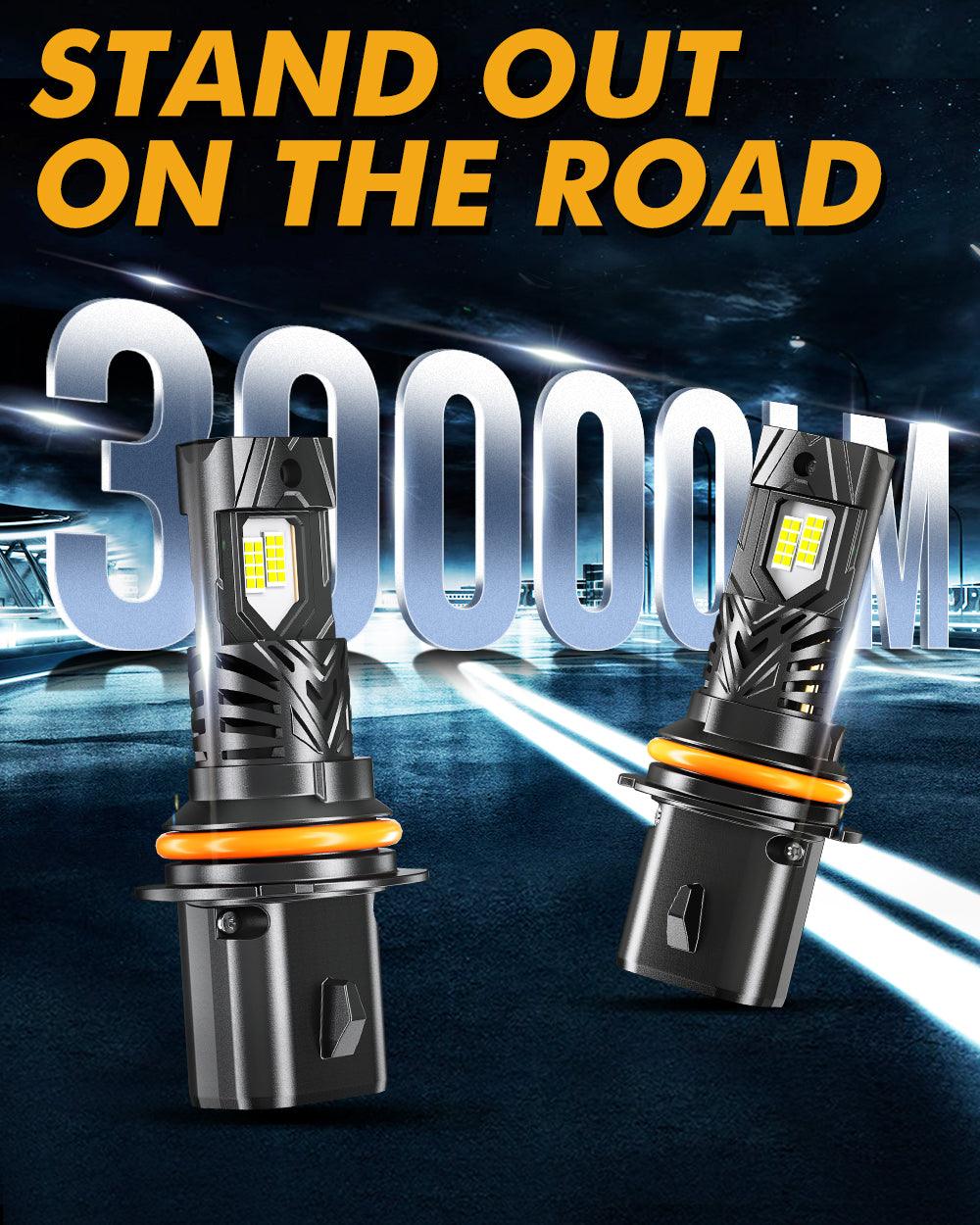 🆕9007/HB5 LED Headlight Bulbs Q40 Series Ultra-High Brightness 120W 30000LM 6500K Cool White | 2 Bulbs - Auxbeam  – éclairage LED auto