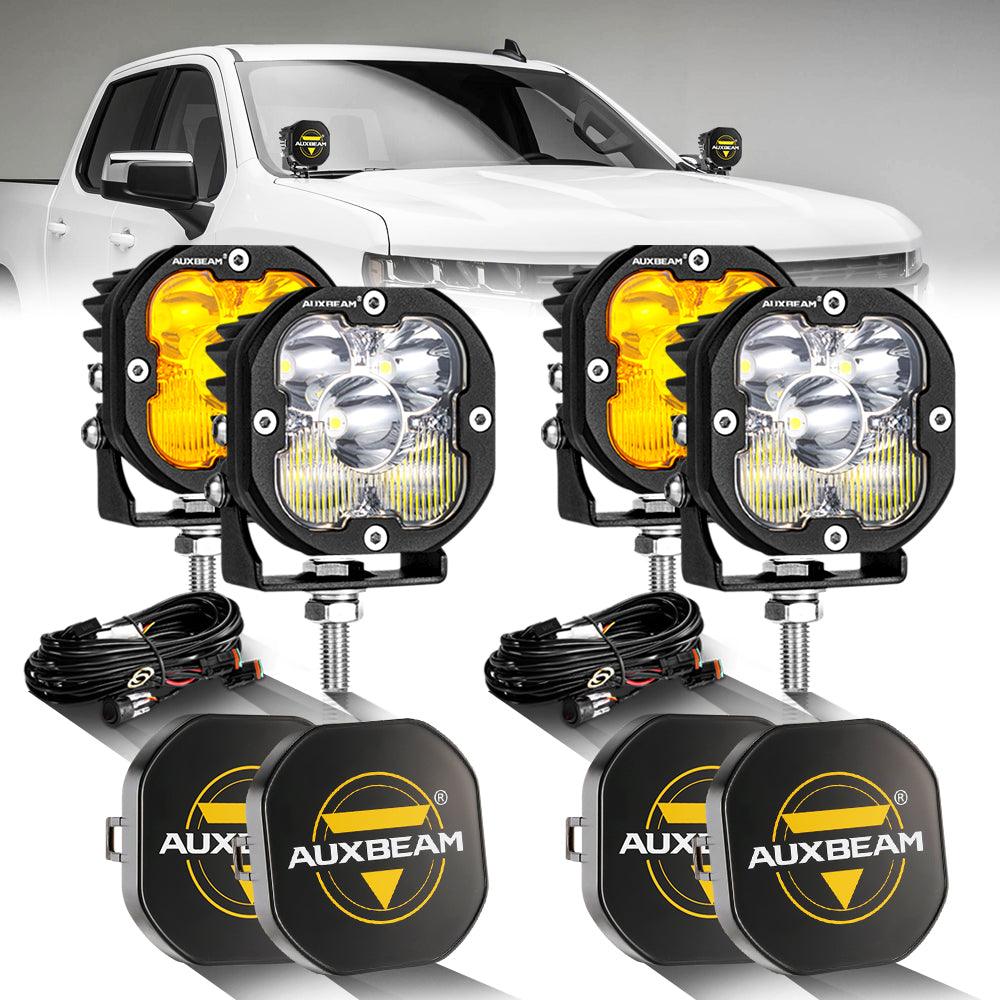 XP-ULTRA Series 3 Inch 80W 9600LM LED Pods Lights White&Amber - Auxbeam  – éclairage LED auto