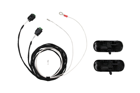 مجموعة كاملة من فوهات غسالة الزجاج الأمامي المُدفأة لسيارات VW Amarok 2H وS6 وCaddy SA وSB