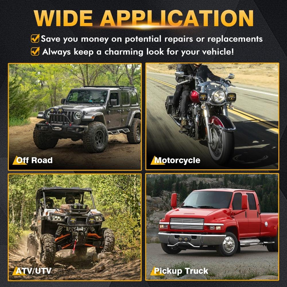 5 Inch LED Driving Light Black Cover Light Shield Cover - Auxbeam  – éclairage LED auto