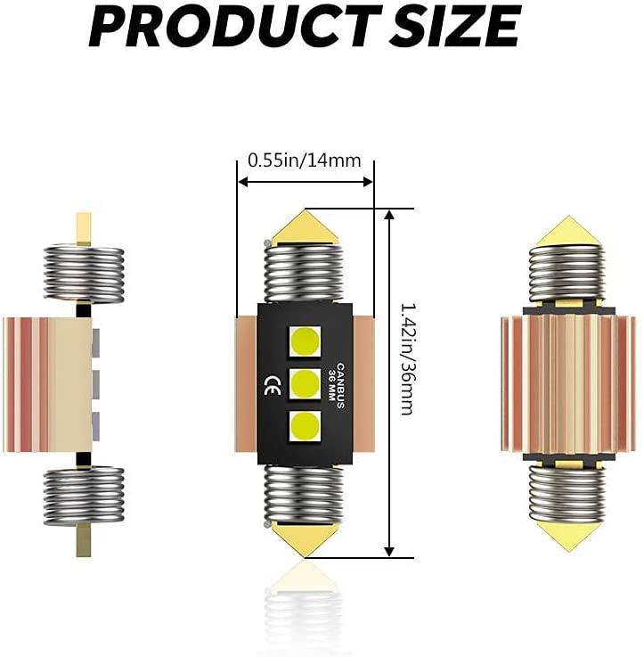 LED Festoon Canbus For Interior Dome Map License Plate Bulbs