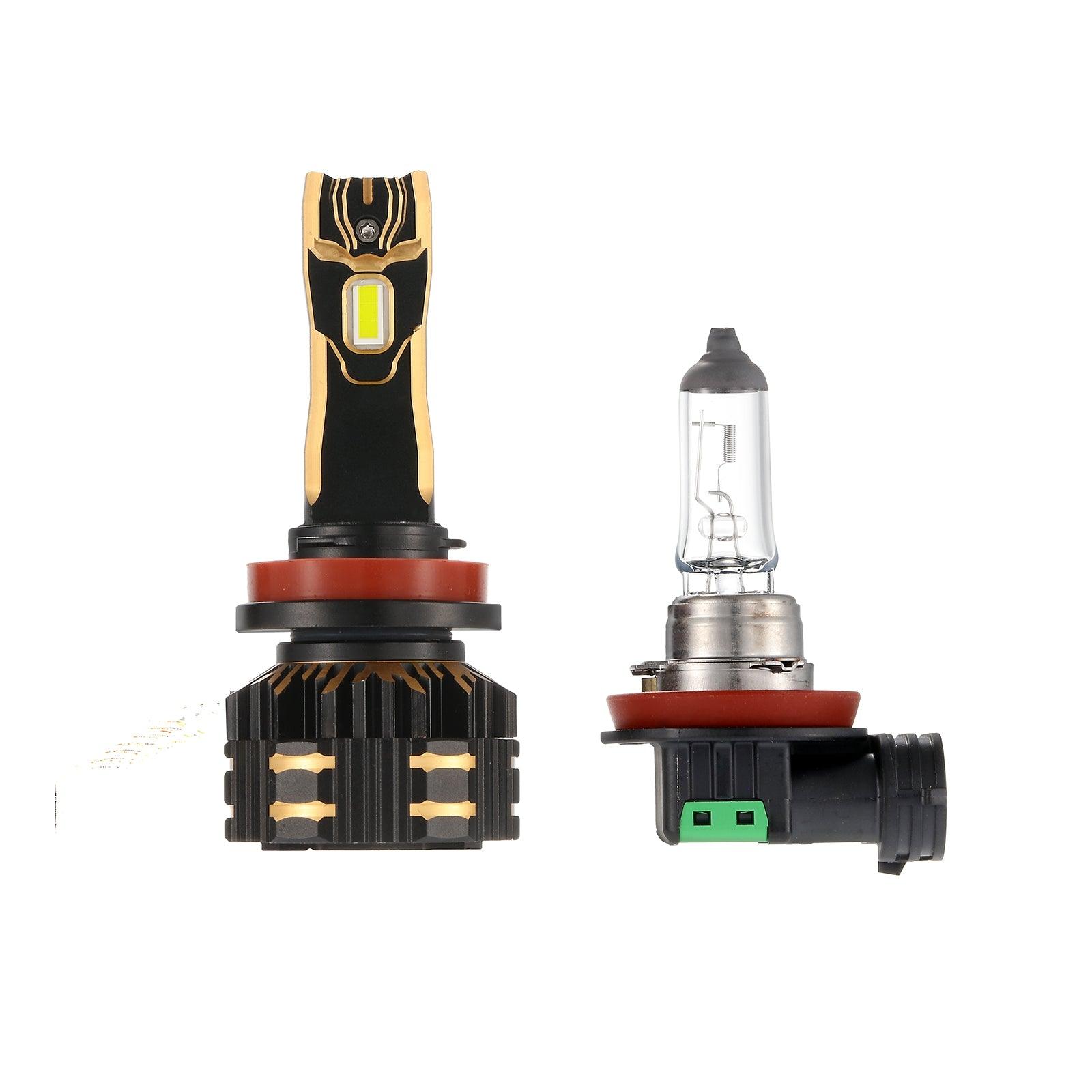 H11/H9/H8/H16JP LED Headlight Bulbs 120W 25000LM GX Series Brightest 6500K Cool White | 2 Bulbs - Auxbeam  – éclairage LED auto