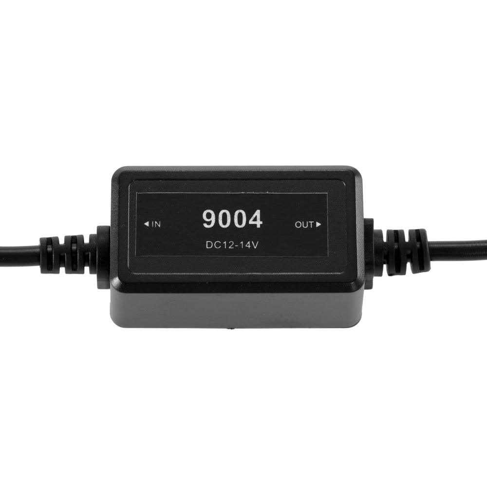 9004/HB1 C10-MODEL Enhanced LED Headlight Bulbs Canbus Decoder Anti-Flicker Hyper Flash No Warning Harness Resistor Conversion Kit 2pcs/set