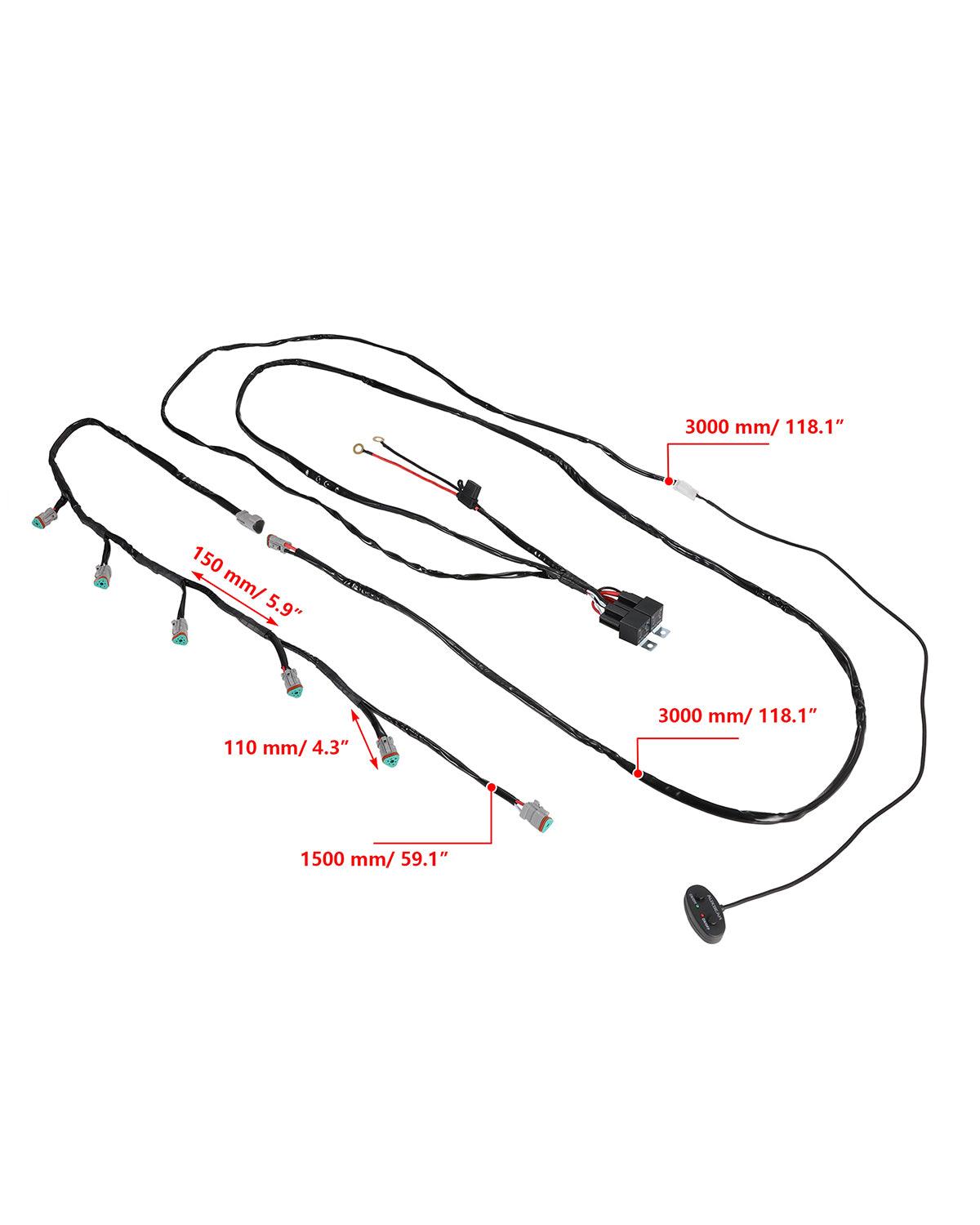 V-MAX Series | 4 Inch 92W 8960LM Combo Beam Side Shooter LED Square Pod Lights with Amber DRL - Auxbeam  – éclairage LED auto