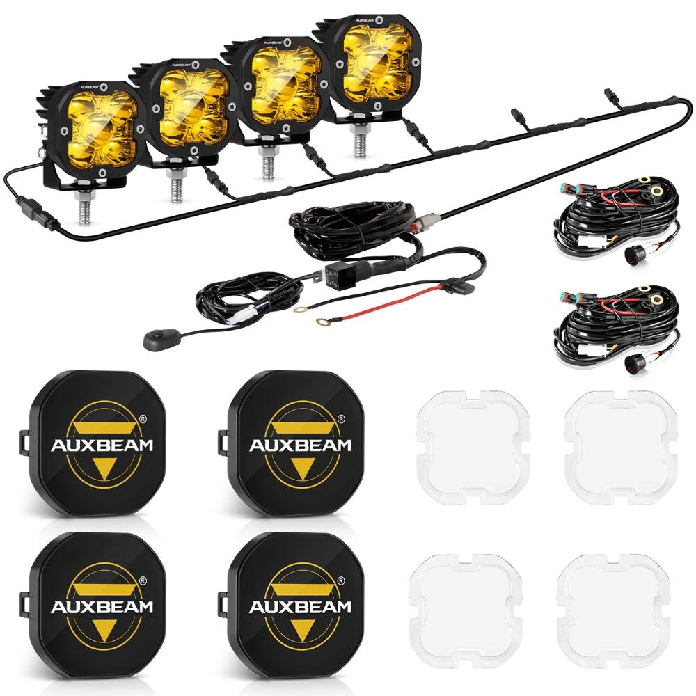 XP-ULTRA Series 3 Inch 80W 9600LM LED Pods Lights White&Amber - Auxbeam  – éclairage LED auto
