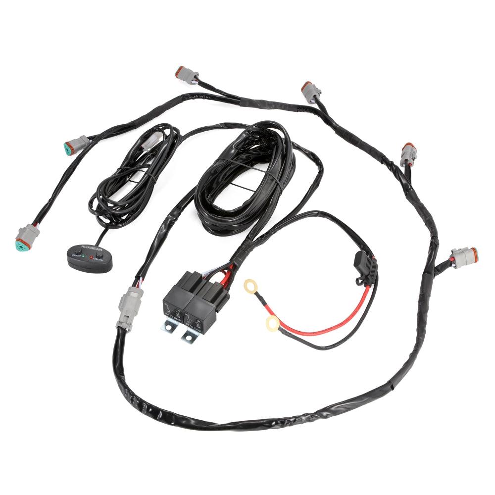6-LED Pod Light Power Wiring Harness Kit with 3 PIN DT Plug