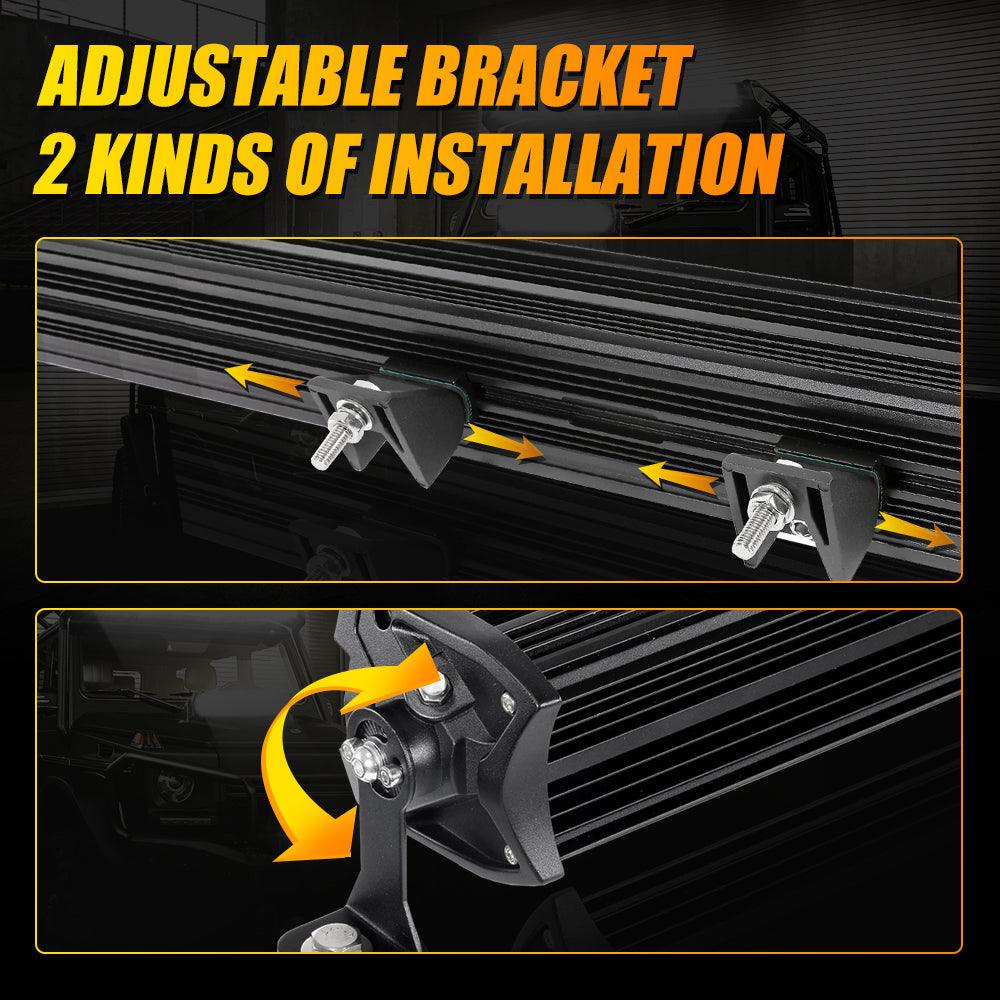 AR-800 RGB Switch Panel with APP+32 Inch 5D-PRO LED Light Bar, Toggle/Momentary/Pulsed Mode Supported 