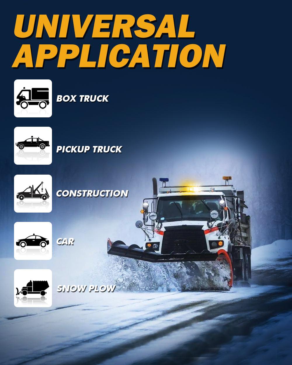 240 LED Emergency Warning Rotating Strobe Beacon Light with Magnetic Base for 12V Vehicle Cars Truck Snow Plow