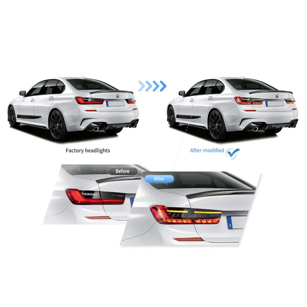 LED Tail Lights Assembly Sequential Turn Signal With Dynamic Welcome Light For 2018-2022 BMW 3 Series 7th Gen G20/G28/G80