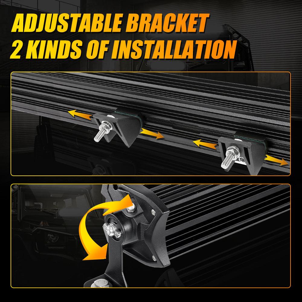 Barre LED 5D-PRO 12"/22"/32"/42"/52" avec Projecteurs 5D pour Ford F250 Super Duty