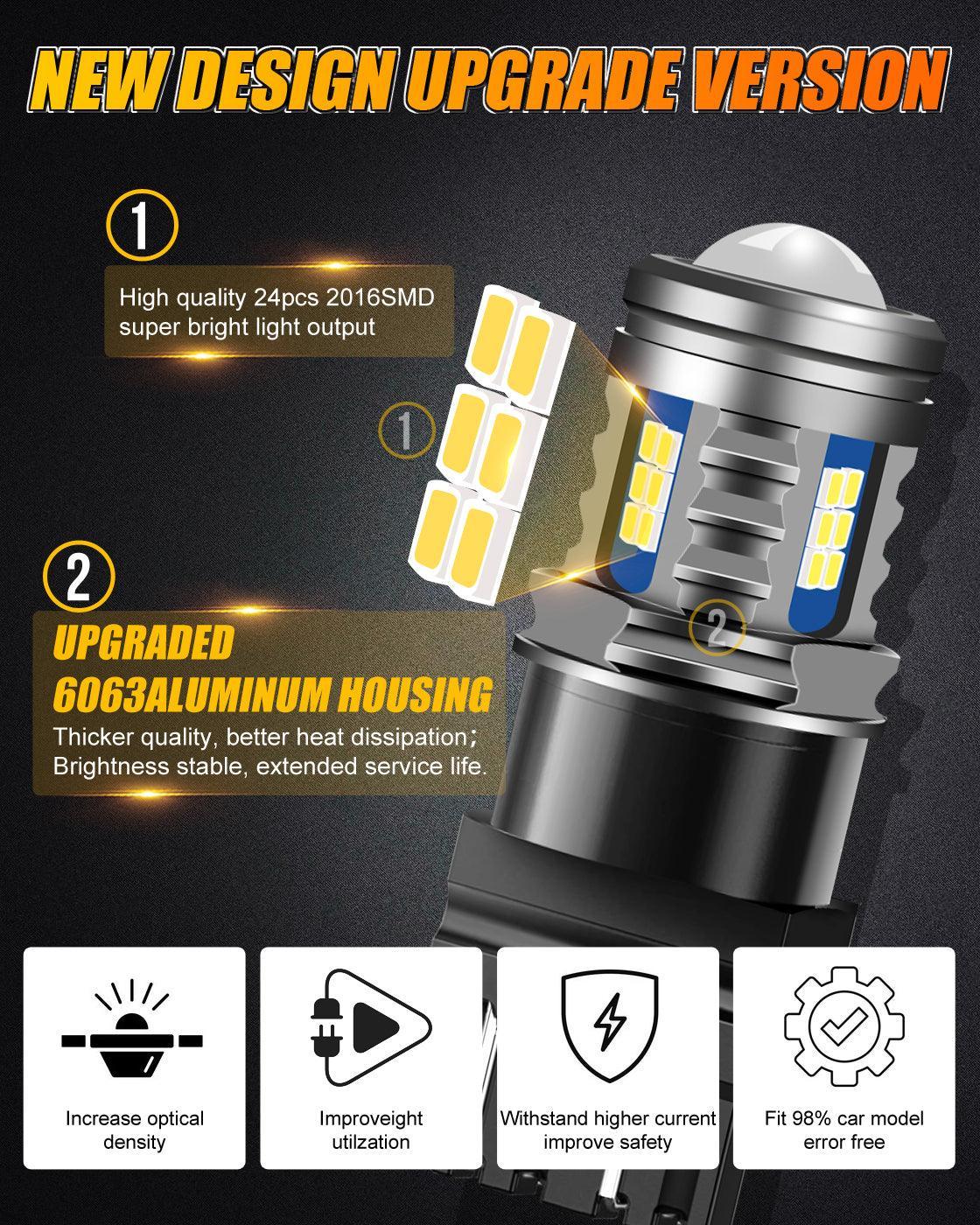 For 2015-2020 FORD F150 F-16 Plus Series 9005+H11 Built-in Canbus Automotive Grade 28000LM LED Light Bulbs High Low Beam Bundle