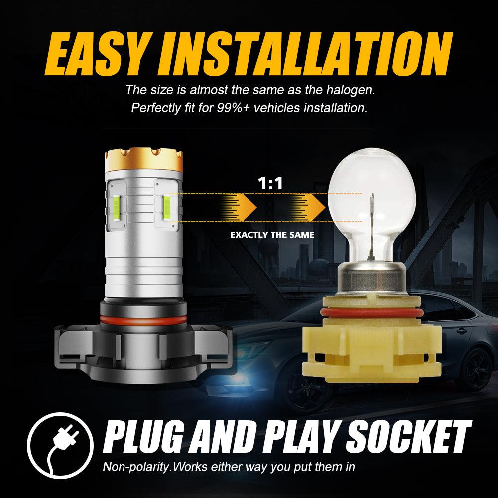 🔥For 2007-2014 GMC Sierra 2500 HD F-16 Plus Series Built-in Canbus Automotive Grade 14000LM LED Light Bulbs High Low Beam Bundle - Auxbeam  – éclairage LED auto