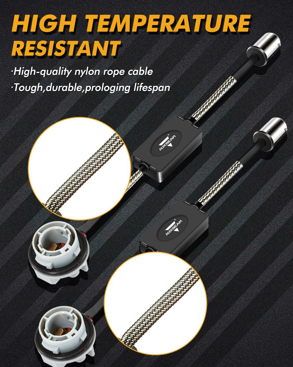 🆕1157 C8-Model فك تشفير مقاومات CANBUS المضادة للوميض وتجنب وميض إشارة الانعطاف السريع وضوء الوميض ورمز خطأ لوحة القيادة قطعتان/مجموعة