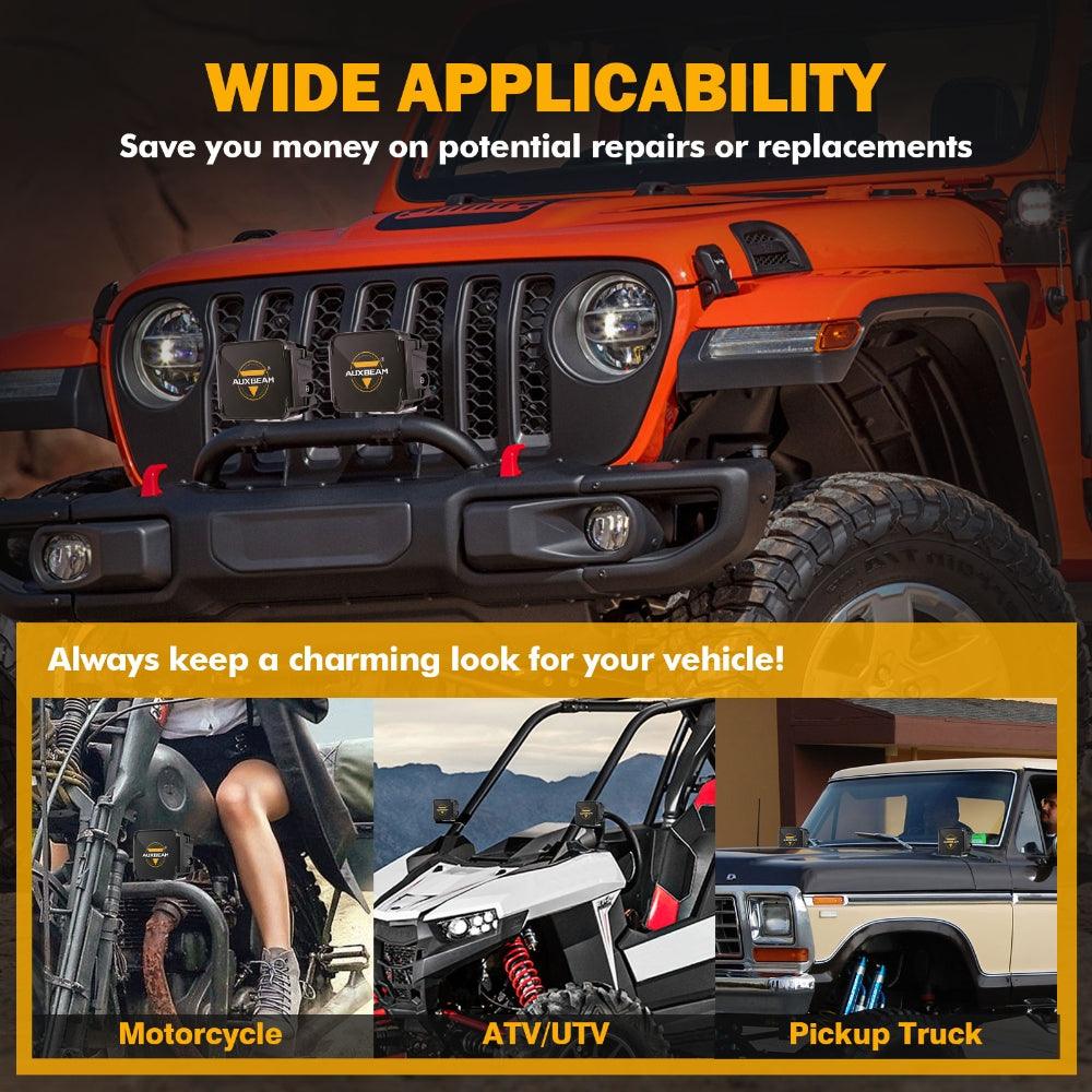 3 Inch LED Driving Light Black Cover Light Shield Cover - Auxbeam  – éclairage LED auto