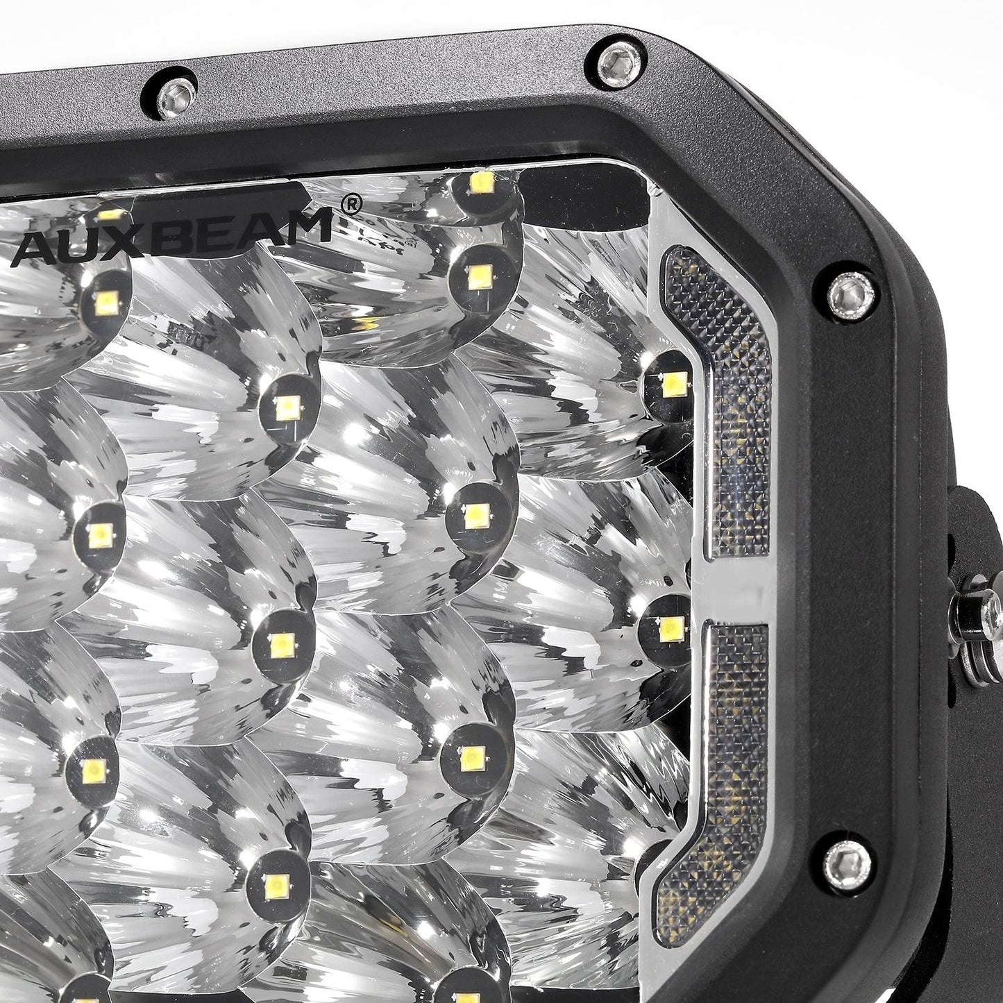 مصابيح قيادة LED مستطيلة مقاس 7 × 5 بوصة مع مصابيح نهارية بيضاء لمركبات ATV UTV جنبًا إلى جنب 4X4