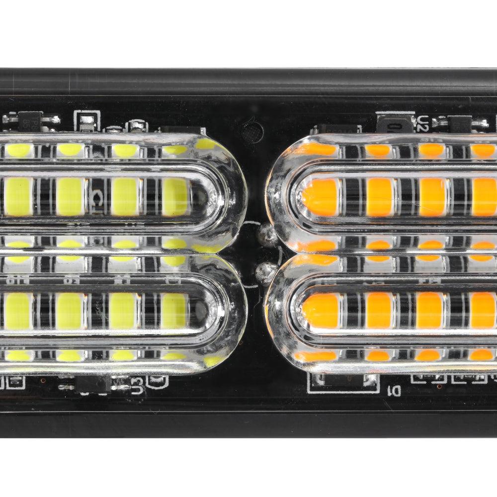 (4 قطع/مجموعة) 24 مصباح LED للطوارئ مثبت على السطح لمصابيح ستروب للشاحنات والمركبات والسيارات الرباعية والشاحنات الصغيرة 