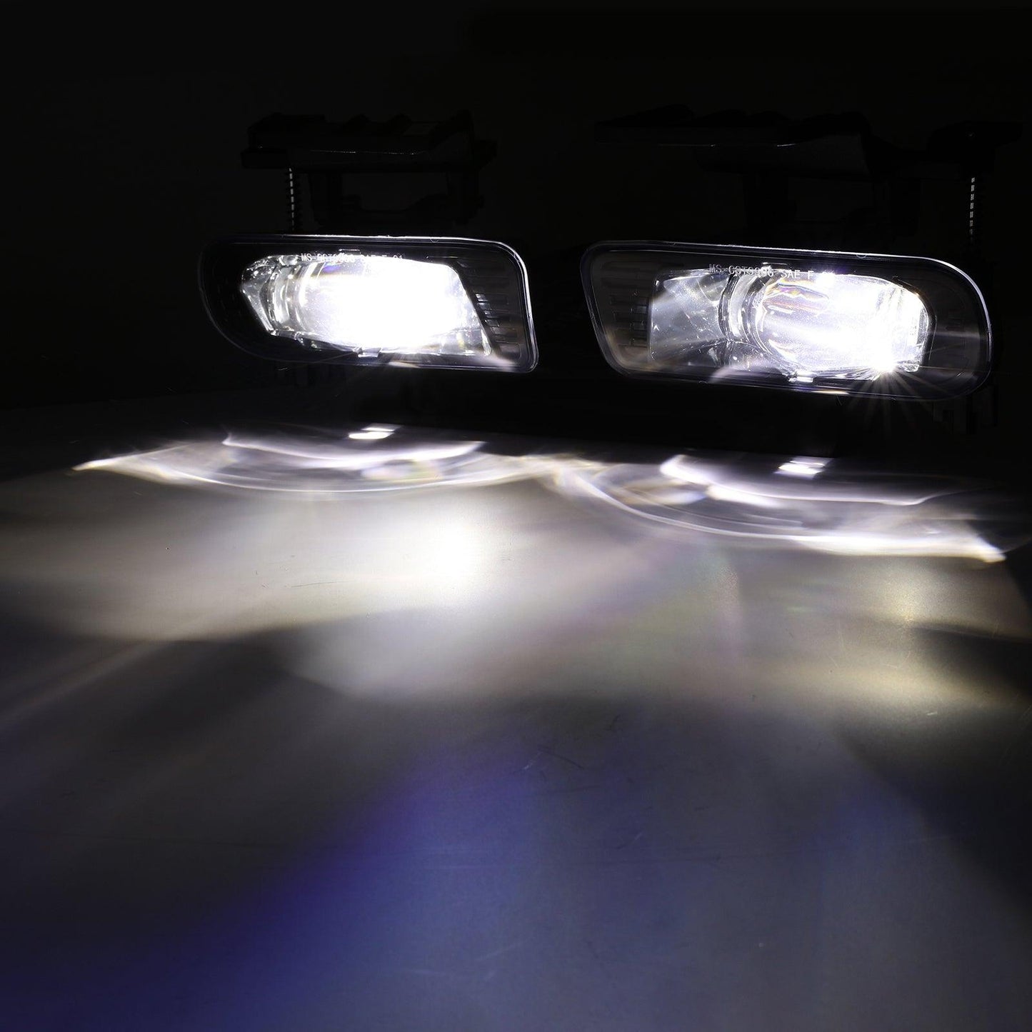 (قطعتان/مجموعة) مصابيح ضباب LED معتمدة بقوة 60 واط لسيارة شيفروليه سيلفرادو 1500/2500 موديلات 1999 و2000 و2001 و2002