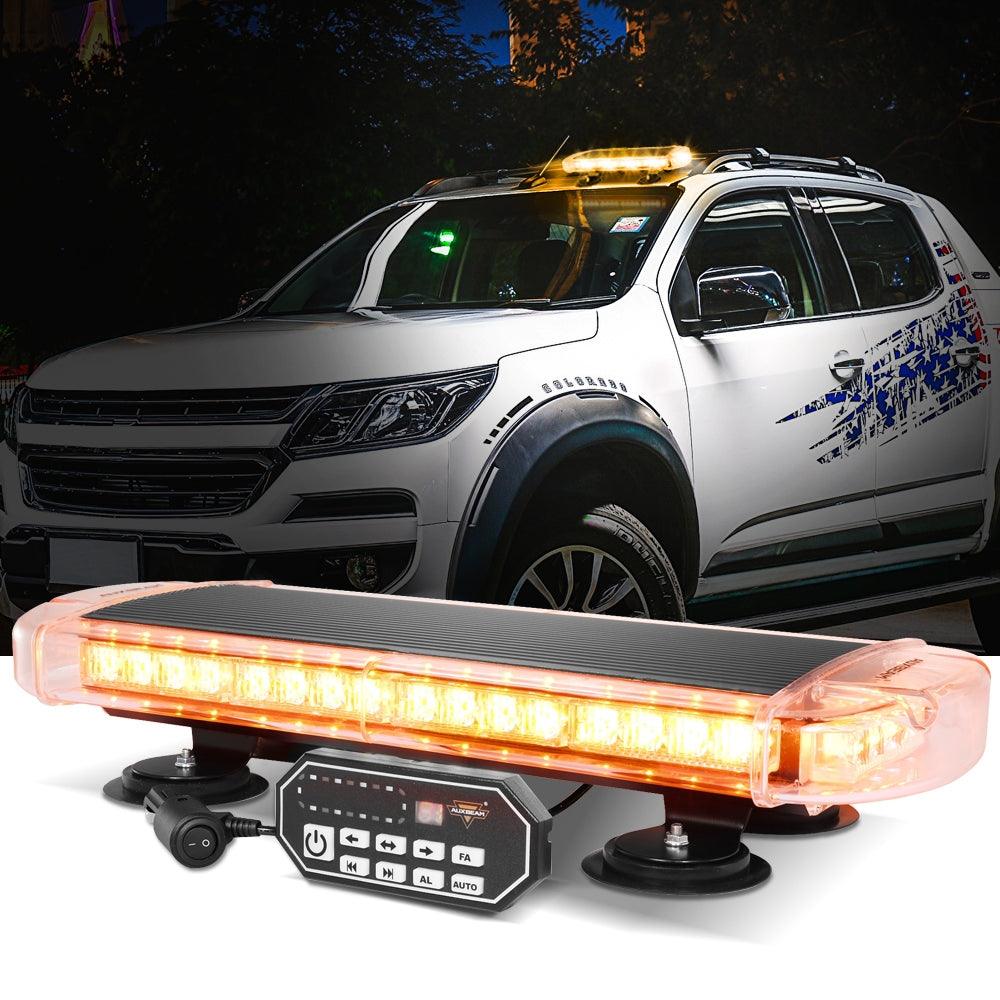 21.5" Rooftop Strobe Flashing Light Bar, 20 Flashing Modes Magnetic Mount Emergency Safety Warning Caution Beacon Lights
