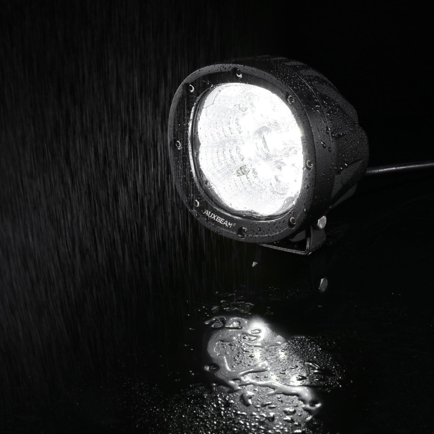 P4 Series | 4 Inch 90W 9000LM Round LED Driving Lights Flood White Pod Lights - Auxbeam  – éclairage LED auto