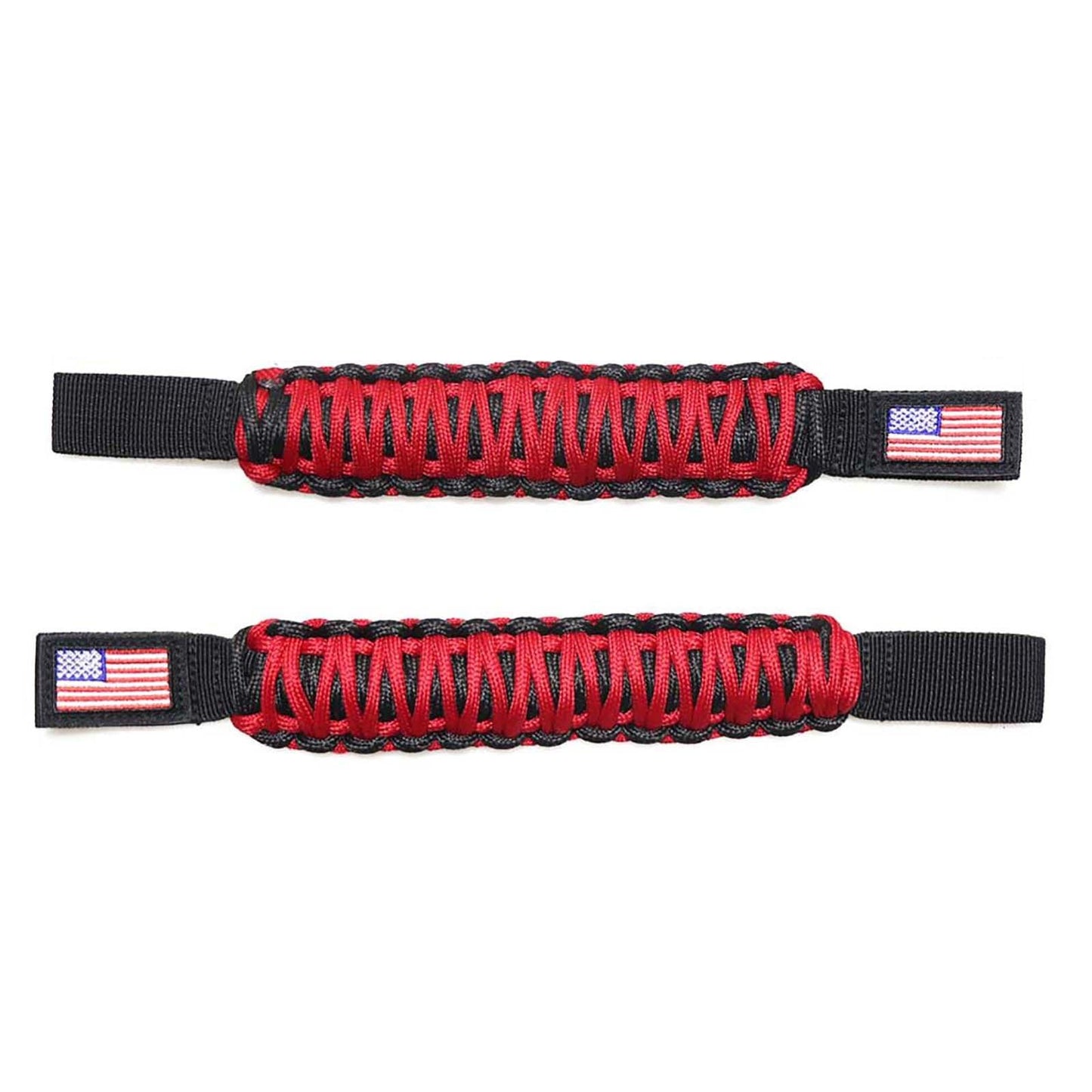 (2pcs/set) Universal Woven Embroidery American Flag Seat Backrest Handle fit for Jeep Wrangler CJ TJ JK JL