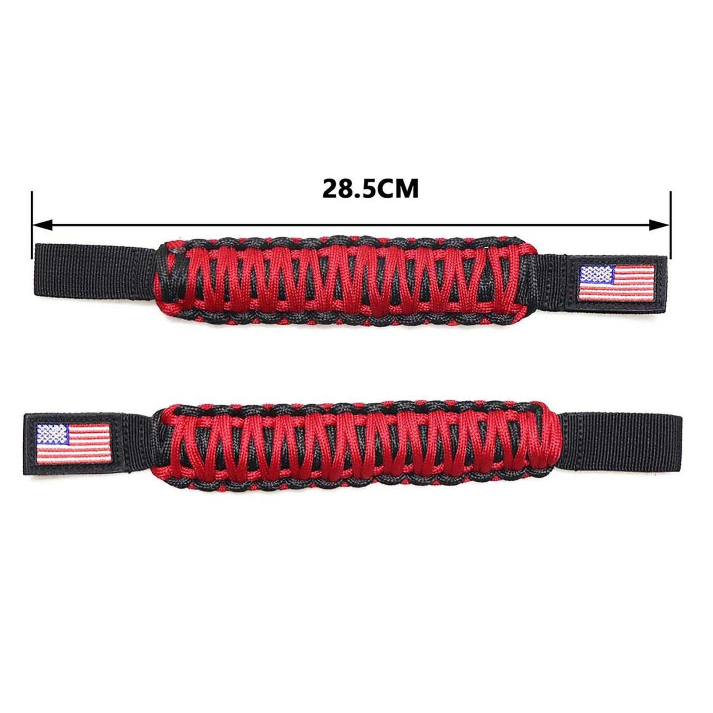 (2pcs/set) Universal Woven Embroidery American Flag Seat Backrest Handle fit for Jeep Wrangler CJ TJ JK JL