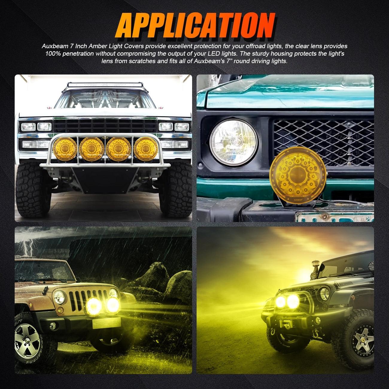 360-PRO Series | 7 Inch 230W 33332LM Custom Lens Offroad LED Driving Lights - Auxbeam  – éclairage LED auto