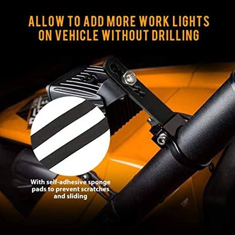 Kit de Support de Barres Lumineuses (2pcs/set) Universel 1 Pouce