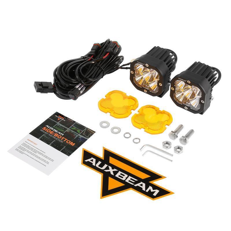 3 Inch 80W 9600LM LED Pods Lights White&Amber for JEEP - Auxbeam  – éclairage LED auto