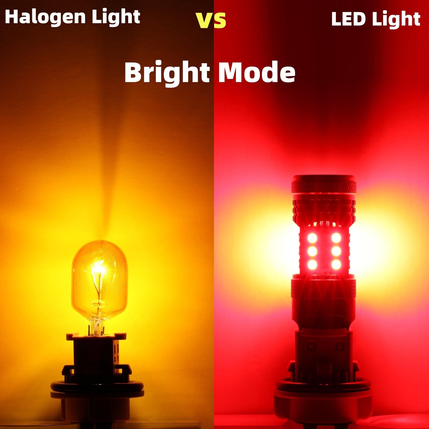 T20 7443 7440 LED Brake/Tail Light Bulbs 56W 600% High Brightness CAN-Bus Error Free Red B21 Series | 2 bulbs