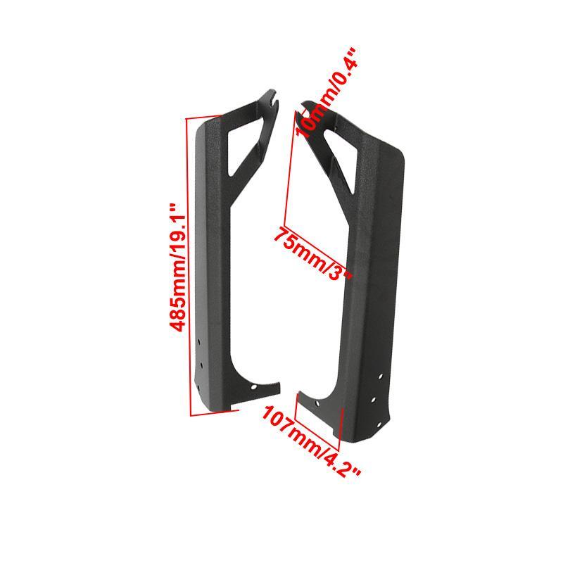 50" Straight Light Bar Windshield Mounting Brackets for 1997-2006 Jeep Wrangler TJ